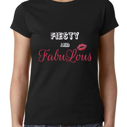 Fiesty and Fabulous , quote , Women's Top - GeekDawn