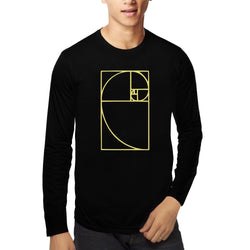 Golden Spiral , Fibonacci Spiral , Math , Unisex Graphic Full Sleeves T-Shirt - GeekDawn