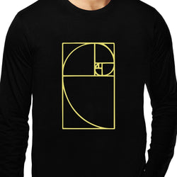 Golden Spiral , Fibonacci Spiral , Math , Unisex Graphic Full Sleeves T-Shirt - GeekDawn