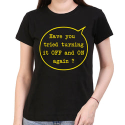 Have you tried turning it off and on , Programming , Coding ,  Women's Top - GeekDawn
