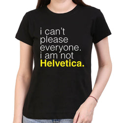 I am not helvetica , Programming , Coding , Women's Top - GeekDawn