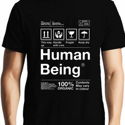 Human Being , Funny quote , Unisex Graphic T-Shirt - GeekDawn