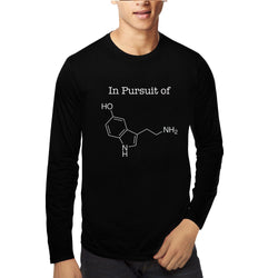 In Pursuit of Serotonin / Happiness , Biology , Unisex Graphic Full Sleeves T-Shirt - GeekDawn