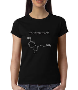 In Pursuit of Serotonin / Happiness , Biology , Women's Top - GeekDawn