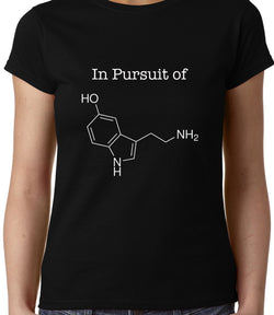 In Pursuit of Serotonin / Happiness , Biology , Women's Top - GeekDawn