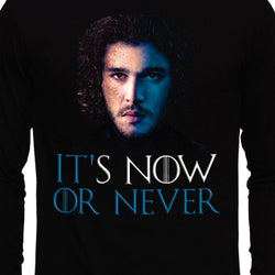 It's Now or Never , Quote , Unisex Graphic Full Sleeves T-Shirt - GeekDawn