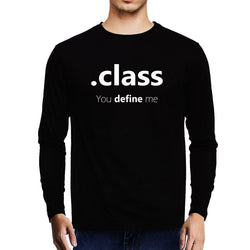 Java Class , Programming , Coding , Unisex Graphic Full Sleeves T-Shirt - GeekDawn