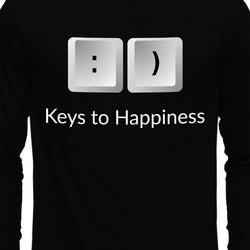 Keys to happiness , Programming , Coding , Unisex Graphic Full Sleeves T-Shirt - GeekDawn