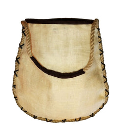 Ladies Jute Bag with Canvas embellishment - GeekDawn