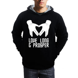 Love Long and Prosper, Hoodie / Sweatshirt, Black - GeekDawn