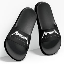 Metadata , Metallica, Music, Programming , Coding , Slides / Slider Slippers , Black