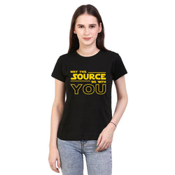 May the source be with you , Star Wars , Programming , Coding , Women's Top - GeekDawn