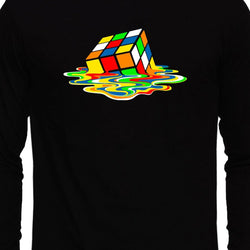 Melting Rubik's Cube , Big Bang Theory, Sheldon , Unisex Graphic Full Sleeves T-Shirt - GeekDawn