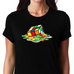 Melting Rubik's Cube , Big Bang Theory, Sheldon , Women's Top - GeekDawn