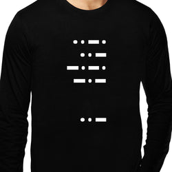 Morse Code , Math , Unisex Graphic Full Sleeves T-Shirt - GeekDawn