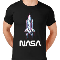 NASA Glitch, Space, Unisex Graphic T-Shirt