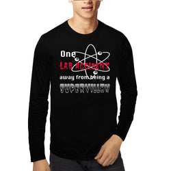 One Lab Accident away from supervillan , Big Bang Theory, Sheldon , Unisex Graphic Full Sleeves T-Shirt - GeekDawn