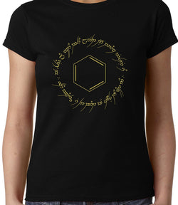 One Ring to Rule , Benzene , Chemistry , Lord of the rings , Women's Top - GeekDawn
