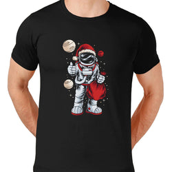 Santa in Space, Christmas, Unisex Graphic T-Shirt