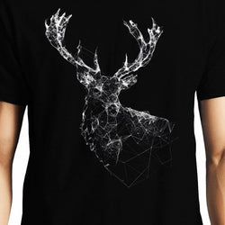 Polygon Deer , Abstract Art , Unisex Graphic T-Shirt - GeekDawn