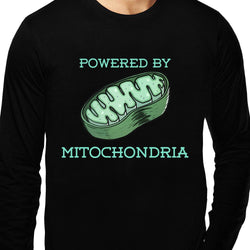 Powered by Mitochondria , Biology , Unisex Graphic Full Sleeves T-Shirt - GeekDawn