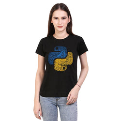 Python Typography, Software, Women's Top - GeekDawn