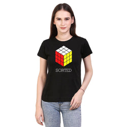 Sorted Rubik's Cube , Rubik's Cube , Women's Top - GeekDawn