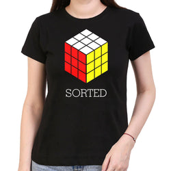 Sorted Rubik's Cube , Rubik's Cube , Women's Top - GeekDawn