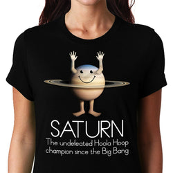 Saturn Champ , Space , Women's Top - GeekDawn