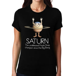 Saturn Champ , Space , Women's Top - GeekDawn