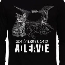 Schrodinger's Cat , Physics , Unisex Graphic Full Sleeves T-Shirt - GeekDawn