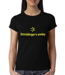 Schrodinger's Smiley , Physics , Women's Top - GeekDawn