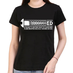 Screwed , Physics  , Women's Top - GeekDawn