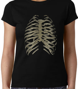 Skeleton Ribs , Biology , Women's Top - GeekDawn
