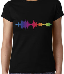 Sound Wave , Physics , Women's Top - GeekDawn