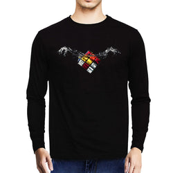 Splashing Rubik's Cube , Rubik Cube , Unisex Graphic Full Sleeves T-Shirt - GeekDawn