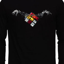 Splashing Rubik's Cube , Rubik Cube , Unisex Graphic Full Sleeves T-Shirt - GeekDawn
