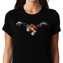 Splashing Rubik's Cube , Rubik Cube , Women's Top - GeekDawn