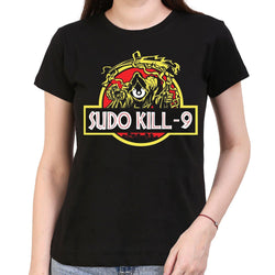 Sudo kill -9 , Unix , Women's Top - GeekDawn