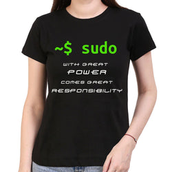 sudo power , Unix , Women's Top - GeekDawn