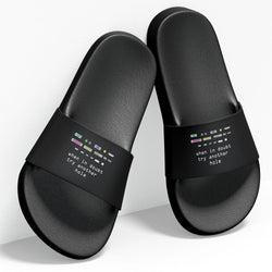 Try Another Hole , Programming , Coding , Slides / Slider Slippers , Black
