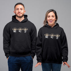 The Wise Ones | Digital age Gandhiji Monkeys | See no evil,  Hoodie / Sweatshirt