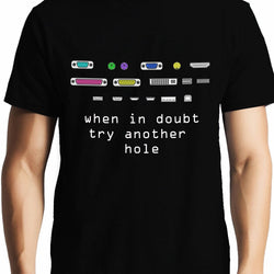 Try Another Hole , Programming , Coding , Unisex Graphic T-Shirt
