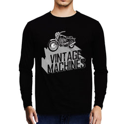 Vintage Machine , Biker , Unisex Graphic Full Sleeves T-Shirt - GeekDawn