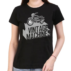 Vintage Machine , Biker , Women's Top - GeekDawn
