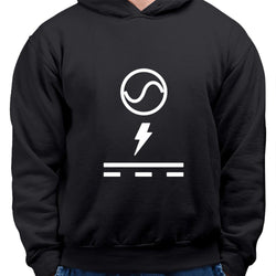 AC / DC , Alternating Direct Current , Hoodie / Sweatshirt, Black - GeekDawn